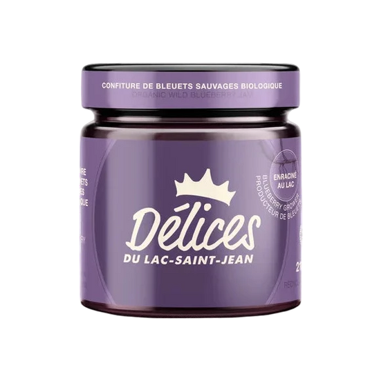 Confiture de bleuets sauvages biologique