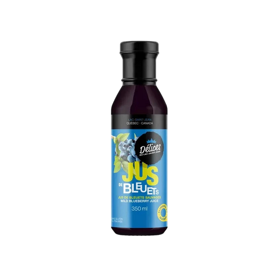 Jus de bleuets sauvages pure à 100%