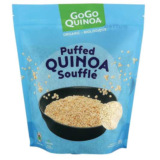 Organic puffed quinoa