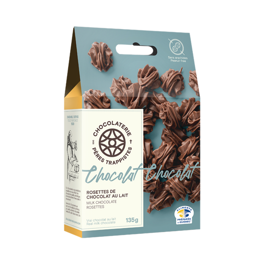 Milk chocolate rosettes