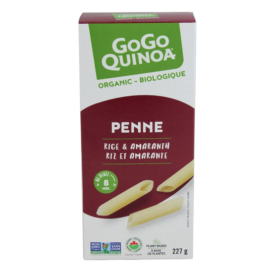Organic rice and amaranth penne