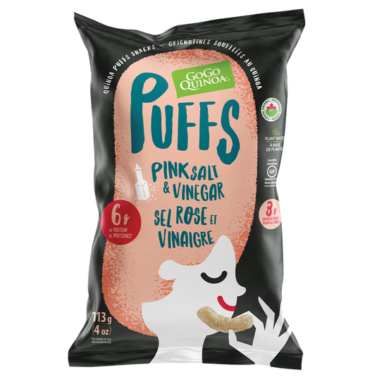 Pink salt and vinegar puffs